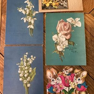 1945/1946 Easter ephemera cards scrapbook